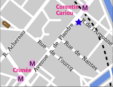 パリのパン屋　ロベール・マルソーシュ地図
