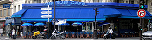 パリのカフェ　ザ・ブルーカフェ