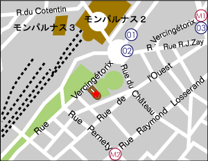 ノートルダム・デュ・トラバーユ教会地図