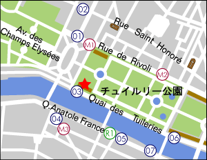 オランジュリー美術館地図