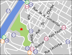アンドレ・シトロエン公園地図