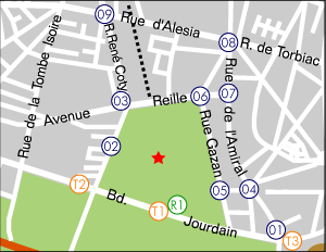 モンスーリ公園地図