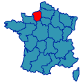 フランス地図　地方別