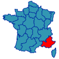 フランス地図　地方別